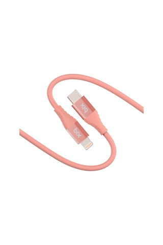 Bix ﻿BXSC1CL 60W Type-C To 1.2 M Lightning Silikon Şarj ve Data Kablosu Mercan
