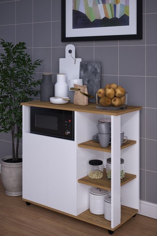 Çok Amaçlı Mikrodalga Dolabı Mdfm004 Beyaz - Gri