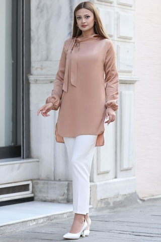 Esilanur Trend Tesettür Tunik Camel Camel