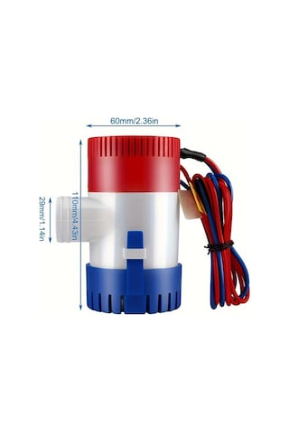 Honeybeeshop 1 Takım 1100 Gph 12v Bilge Pompası Boru Kiti Hortum 12 Klips Gövde Aksesuarları Balıkçı Tekneleri Küçük Sürat Tekneleri Yatlar İçin