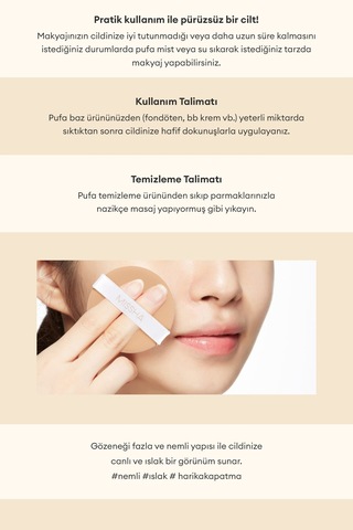 Missha Tension Pact Puff Büyük Boy Makyaj Pufu 2 Adet