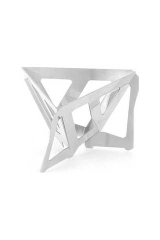 Fastbuy Kampanyalı Katlanır Paslanmaz Çelik Seyahat Kahve Filtresi - Hafif Taşınabilir Gümüş Renkli Gümüş