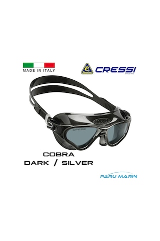 Parumarin Cressi Cobra Dark / Silver Yüzücü Gözlüğü