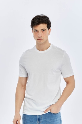 Süvari O Yaka Regular Beyaz Erkek T-shirt Ts1014000475