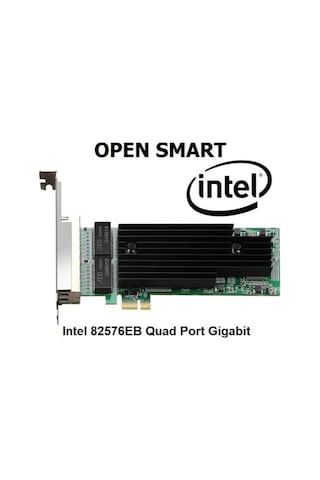 Open Smart OPS01G64NT Quad 4 Port Intel 82576EB Gigabit PCI-E X1 Ethernet Kartı