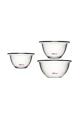 Paşabahçe 3 Parça Arda Türkmen Hazırlık Seti Karıştırma Kabı