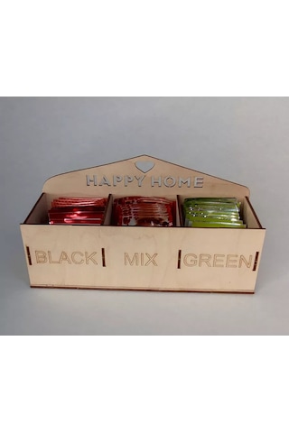 Woodiks Çay Poşeti Standı - "happy Home" 176271786 Diğer