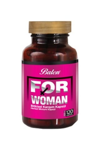Balen For Woman Bitkisel Karışım 120 Kapsül 500 MG Balen For Woman Bitkisel Karışım 120 Kapsül 500 MG