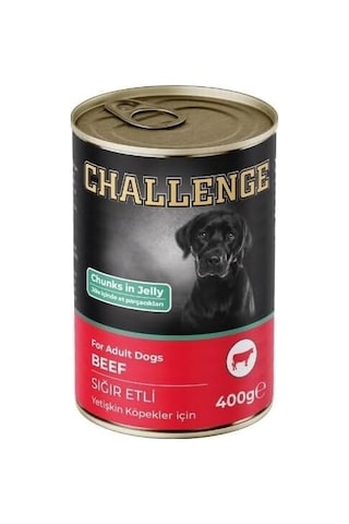Challenge Konserve Köpek Sığır Etli Pate 400 Gr