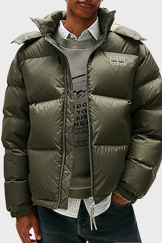 Tommy Jeans Erkek Mont Dm0dm22036 Mrh Koyu Yeşil Koyu Yeşil