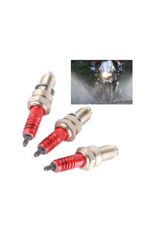 Konesam 3 Adet Kırmızı Üç Elektrotlu Motor İğnesi - Cg 125-200cc, Cf250 İçin Yüksek Performans, Yakıt Verimliliği Ve Emisyon Azaltma