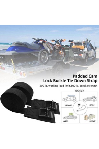 Homyl 2 Paket Bağlama Askıları Cırcırlı Kemer Bagaj 300cm X 2.5cm