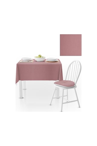 Pembe Kadife Dokulu Masa Örtüsü 120x180 Pembe Kadife Dokulu Masa Örtüsü 120x180