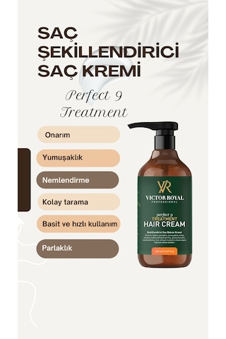 Victor Royal Bukle Belirginleştirici Kıvırcık Ve Dalgalı Saçlar Için Durulanmayan Saç Kremi 250 ML