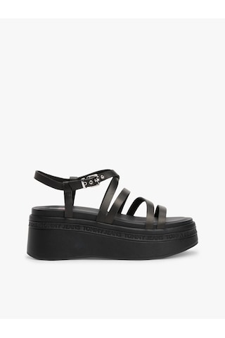 Tommy Hilfiger Kadın Siyah Sandalet En0en02756 Bds