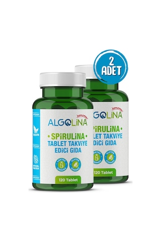 Algolina Spirulina Tablet 525 Mg 2 x 120 Tablet