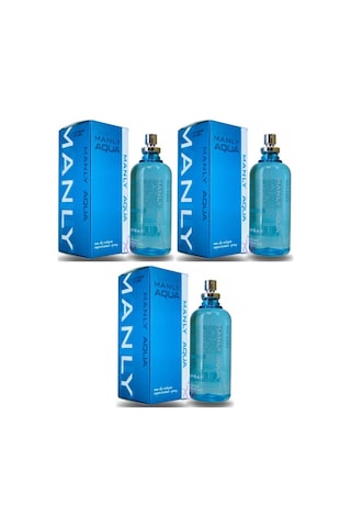 Manly Aqua Erkek Parfüm EDC 3 x 125 ML