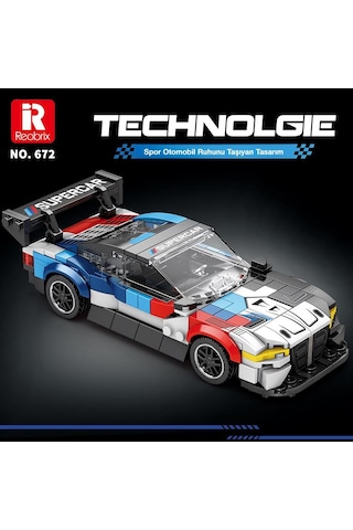Reobrix Creator 672 Bmw M4 Gt3 Spor Araba Yaratıcı Yapı Blok Seti Building Blocks - 385 Parça