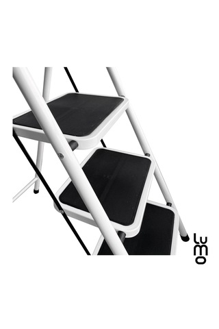 3 Basamaklı Katlanır Merdiven Kaymaz Geniş Basamaklı Ev & Mutfak Tipi 150 Kg Kapasite Emniyetli 1 Adet