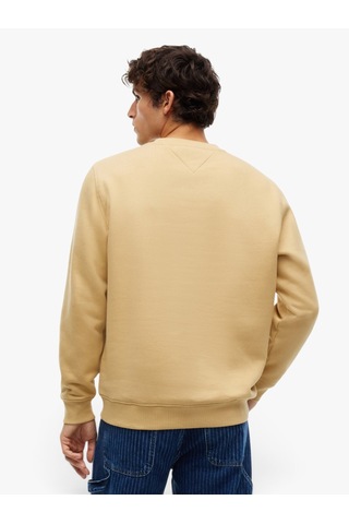 Tommy Hilfiger Tjm Reg Lınear Crew Ext Erkek Bej Sweatshirt - Dm0dm20249