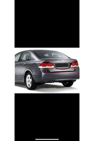 Honda Civic Fd6 Kasa 2006-2011 Modeller Arası Krom Bagaj Alt Çıtası Paslanmaz Çelik