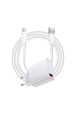 Tonex 20w 4a Usb-a To Type-c Kablolu Şarj Aleti Beyaz
