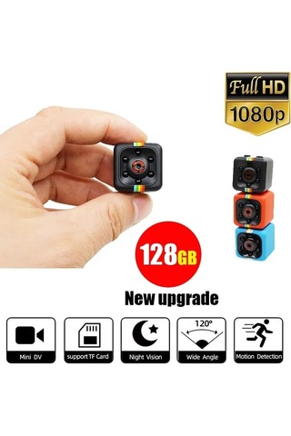 Jeemson Mavi Mini Hareket Algılama Kameralı - 1080p Full Hd Dış Mekan Spor Kamerası Geniş Açı Görüntü Kaydı