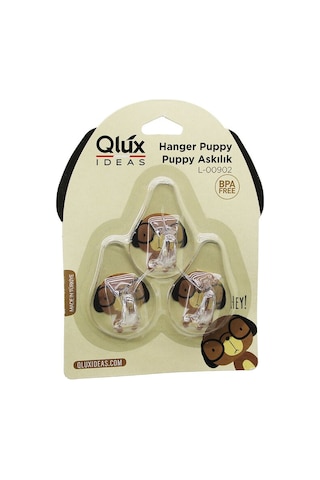 3pcs Puppy Askı Şeffaf Askı Yapışkanlı Montaj 5324 50cm