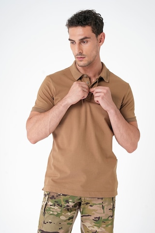 Mecanık Casual Ryker Polo T-shirt Camel