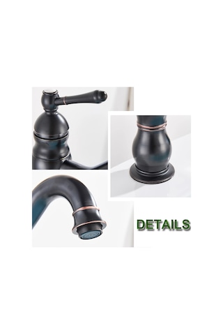 Fkn Royal Kısa Lavabo Bataryası Siyah