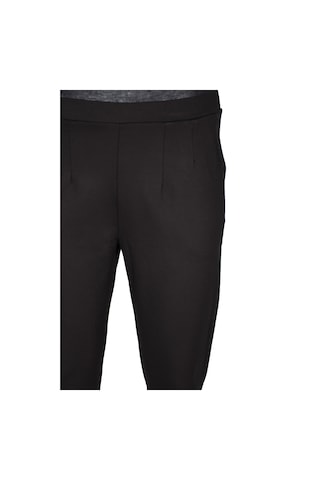 Barem Kadın Buse Rahat Kalıp Yan Cepli Orta Kalın Çelikli Siyah Pantolon Siyah