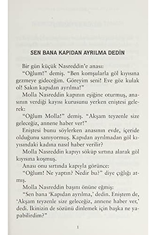 Çocuklar İçin Nasreddin Hoca Fıkraları-kısaltılmış Metin