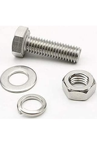 Akb M6x80mm Altıköşe Altıgen,anahtar Başlı Vida , Somun , Rondela Ve Yaylı Pul 5 Takım Rf145 M6 x 80 MM