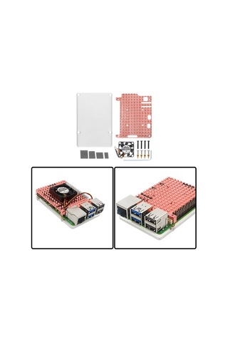Suntek Pi 5b Soğutma Dizüstü Bilgisayarı Için Bakır Fanlı