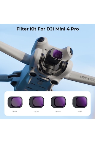K&f Concept Djı Mini 4 Pro İçin Nd Filtre Kiti Nd8 + Nd16 + Nd32 + Nd64