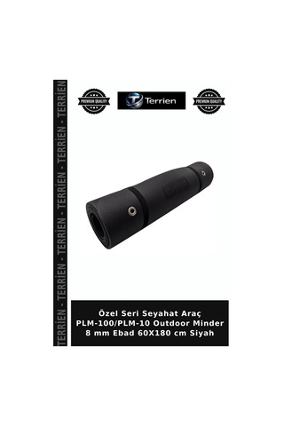 Özel Seri Seyahat Araç Plm-100/plm-10 Outdoor Minder 8 Mm Ebad 60x180 Cm Siyah