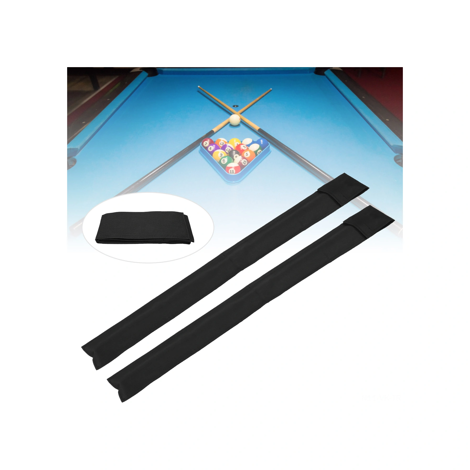 Vkemall 2 Adet Kanvas Bilardo Çubuk Çantası - 1/2 Tip, 81cm, Korumalı, Boyanabilir Askı, Dürtü Ve Toz Koruma