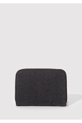 Mavi - Antrasit Denim Cüzdan 1912206-88035 Gri
