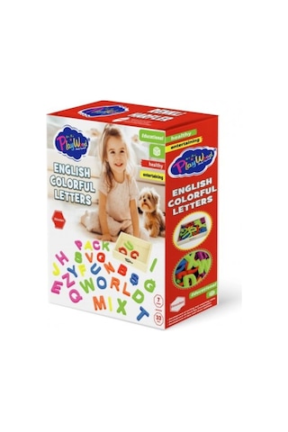 Playwood Ahşap Kasalı Renkli Harfler 33 Parça 402
