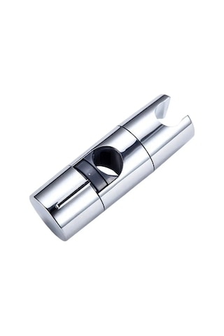 Gajeena Dürtme Ve Çıkarma Gerektirmeyen, Açı Ayarlanabilir, Dayanıklı Abs Duş Başlığı Tutucu - Eviniz İçin Evrensel Uyumlu, 19-25mm Raylara Uygun Gümüş