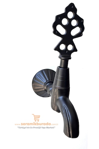 Lpd İkili Osmanlı Musluk Siyah Mat Siyah