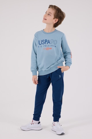 U.S. Polo Assn. Lisanslı Erkek Çocuk Alt Üst 2 Parça Eşofman Takımı Us2218 Açık Mint Yeşili