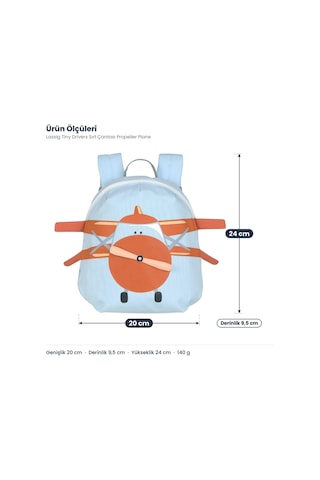 Lassig Tiny Drivers Sırt Çantası Propeller Plane Çok Renkli