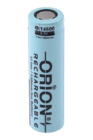 Orion 900 mAh 14500 3.7 V Başlı AA Li-Ion Şarj Edilebilir Kalem Pil