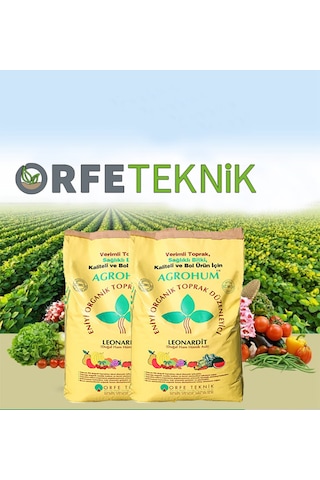 Agrohum 25 Kg'lık İşlenmiş Toz Leonardit Çuvalı