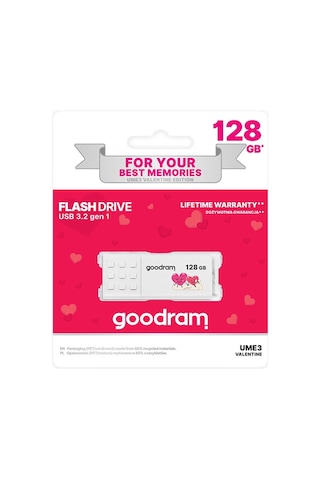 Goodram Valentine Edition 128gb Usb 3.2 Type-a Beyaz