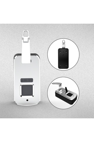 Pazly Parmak İzi Kilitli Akıllı Çanta Kilit - Hızlı Açılış, Uzun Pil, Çinko Alaşımı Diğer