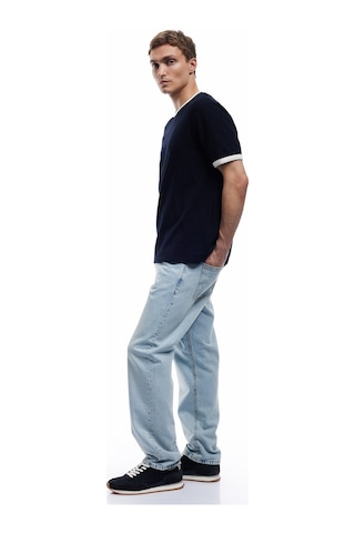 Koton Normal Bel Pamuklu Vintage Straight Fit Jean Pantolon Açık İndigo 5sam40177nd Açık İndigo