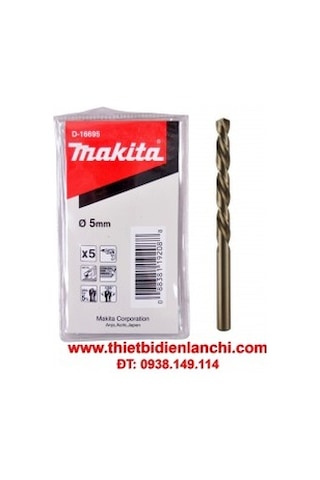 Makita D-16695 Hss-Co Paslanmaz Çelik 5'Li Paket Matkap Ucu 5Mm