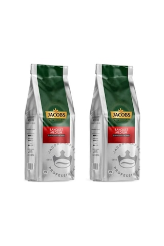 Jacobs Banquet Medium Espresso Beans Çekirdek Kahve 2 x 1 KG